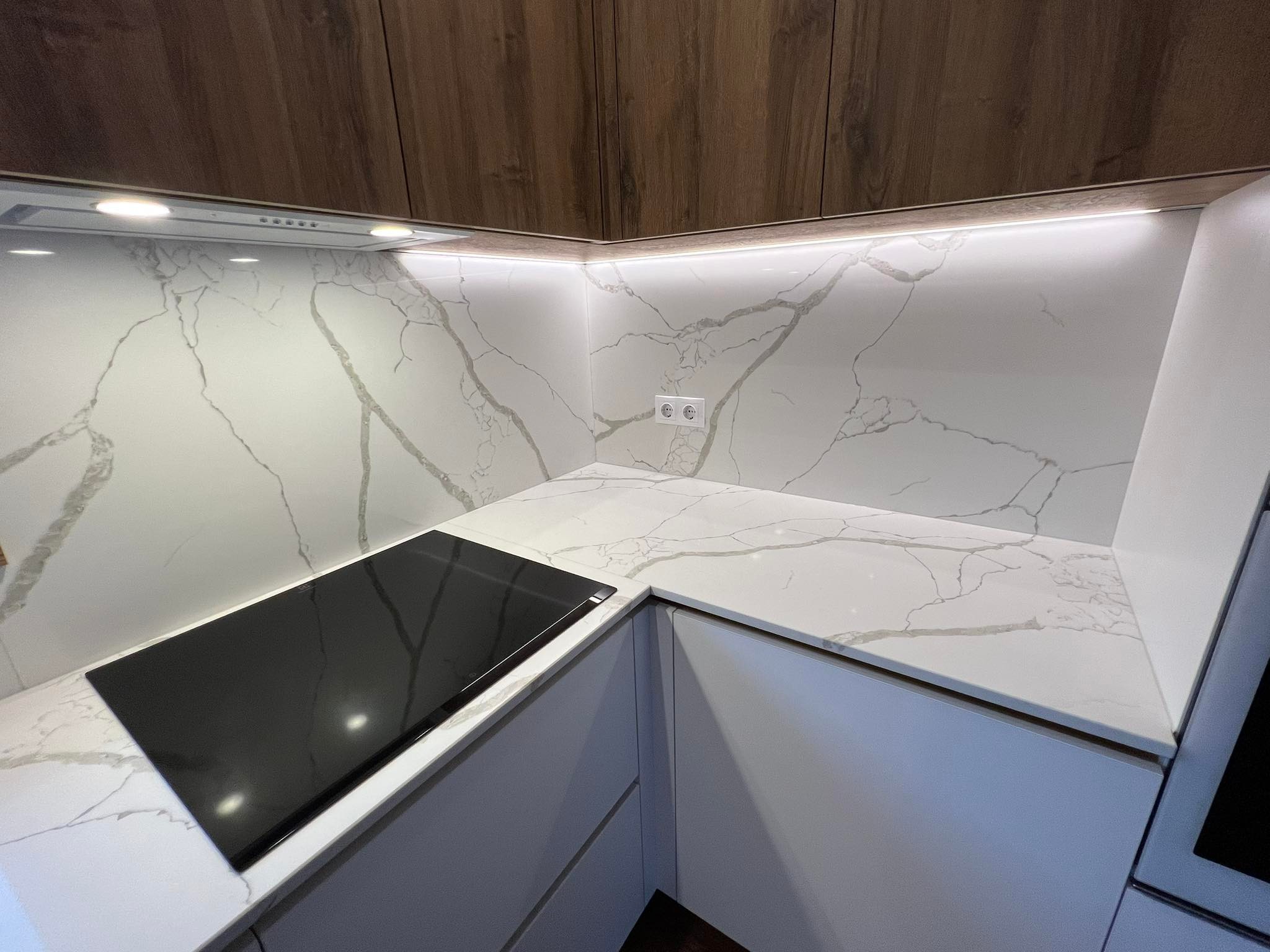 Natural stone kitchen countertop
